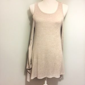 Long sleeve cold shoulder sweater